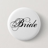 Elegant Bride Bridal Party Button (Voorkant)
