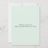 Elegant Bride Bridal Shower Kaart (Achterkant)