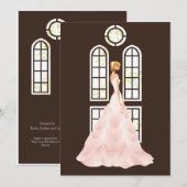 Elegant Bride Bridal Shower Kaart (Voorkant / Achterkant)