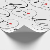 Elegant Bride Calligraphy Fancy Script Lettering Cadeaupapier (Hoek)