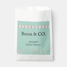 Elegant Bride & Co Blauwgroen Blue Pearl Vrijgezel Bedankzakje