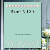 Elegant Bride & Co Blauwgroen Blue Pearl Vrijgezel Perfect Poster