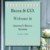 Elegant Bride & Co Blauwgroen Blue Pearl Vrijgezel Perfect Poster