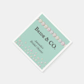 Elegant Bride & Co Blauwgroen Blue Pearl Vrijgezel Servet (Hoek)