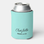 Elegant Bride & Co. Bruidsfeest Teal Blikjeskoeler (Blikje Achterkant)