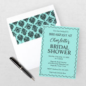 Elegant Bride & Co. Bruidsfeest Teal Kaart