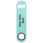 Elegant Bride & Co. Bruidsfeest Turquoise Speed Flessenopener (Achterkant)