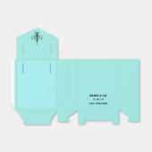 Elegant Bride & Co. Bruiloft Teal Bedankdoosjes (Uitgevouwen)