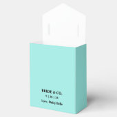 Elegant Bride & Co. Bruiloft Teal Bedankdoosjes (Geopend)