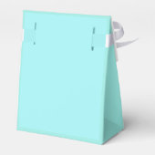 Elegant Bride & Co. Bruiloft Teal Bedankdoosjes (Achterkant)