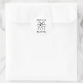 Elegant Bride & Co. Bruiloft Turquoise Ronde Sticker (Tas)
