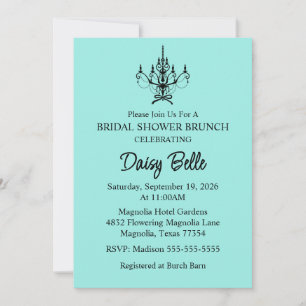 Elegant Bride & Co. Bruiloftsfeest Teal Kaart
