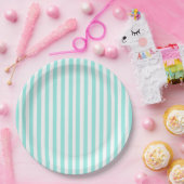 Elegant Bride & Co. Bruiloftsshower Teal Papieren Bordje (Feest)