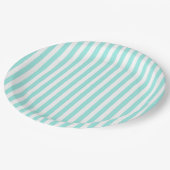Elegant Bride & Co. Bruiloftsshower Teal Papieren Bordje (Gekanteld)
