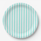 Elegant Bride & Co. Bruiloftsshower Teal Papieren Bordje (Voorkant)