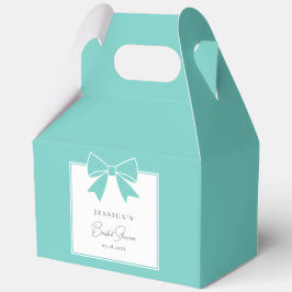 Elegant Bride & Co. Turquoise Blauwe Strik Bruidsf Bedankdoosjes