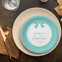 Elegant Bride & Co. Turquoise Blauwe Strik Bruidsf
