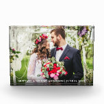 Elegant Bride en Groom Wedding Photo Block Fotoblokken<br><div class="desc">Elegant Bride en Groom Wedding Photo Block</div>