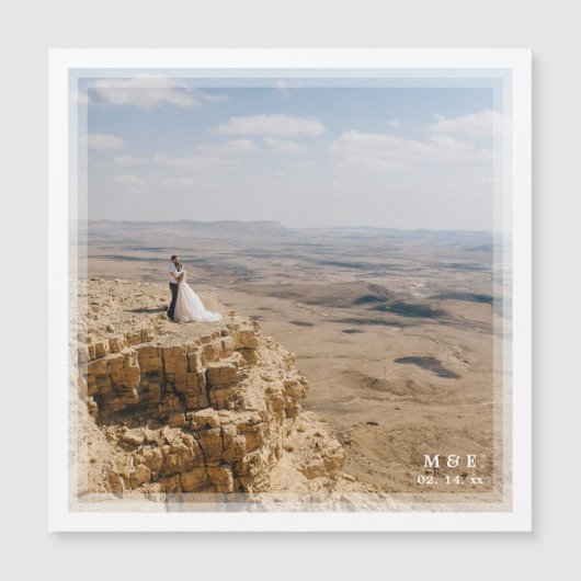 Elegant Bride & Groom Photo Weddenschap Hartelijk  (Voorkant)