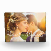 Elegant Bride Groom Romantic Moments Fotoblokken (Voorkant)