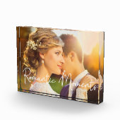 Elegant Bride Groom Romantic Moments Fotoblokken (Rechts)