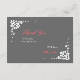 Elegant Bride Hartelijk dank voor de 3.5x5-kaart Bedankkaart