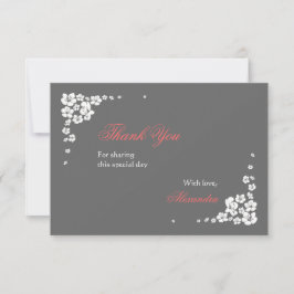 Elegant Bride Hartelijk dank voor de 3.5x5-kaart Bedankkaart
