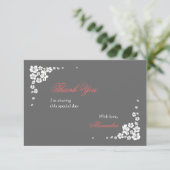 Elegant Bride Hartelijk dank voor de 3.5x5-kaart Bedankkaart (Staand voorkant)