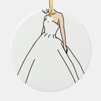 Elegant Bride Keramisch Ornament