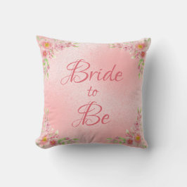 Elegant Bride om roze Waterverf te zijn Kussen