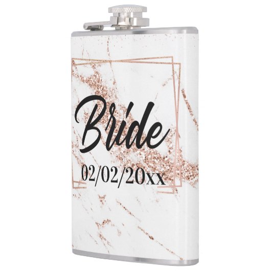 Elegant Bride: Roos Gold Celebration Heupfles (Links)