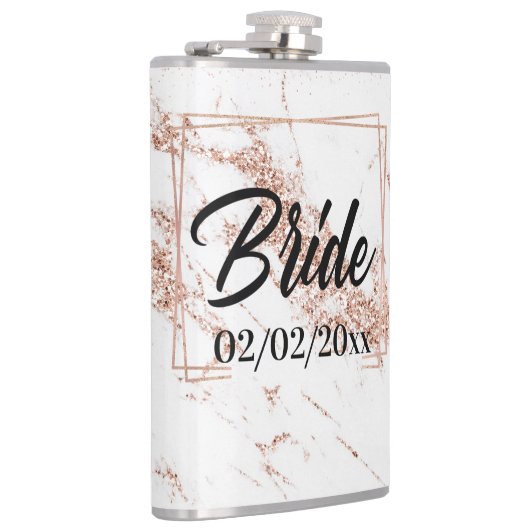 Elegant Bride: Roos Gold Celebration Heupfles (Rechts)