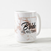 Elegant Bride: Roos Gold Celebration Koffiemok (Voorkant rechts)