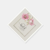 Elegant Bride Shower Paper Plates Servet (Hoek)