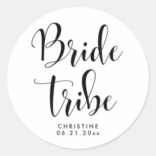 Elegant Bride tribe Ronde Sticker