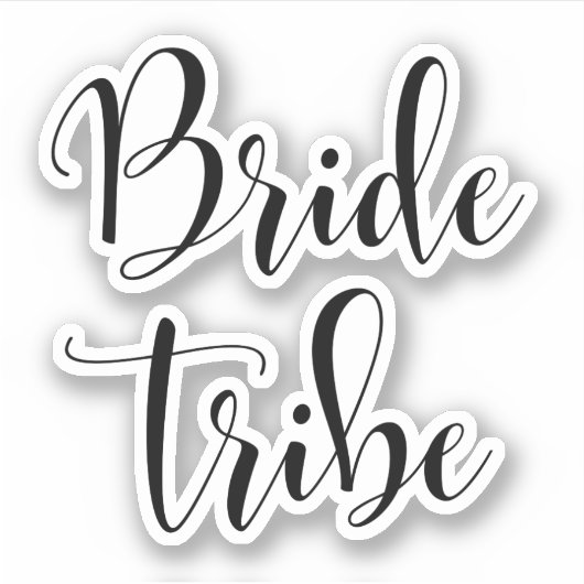Elegant Bride tribe Sticker (Voorkant)