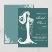 Elegant Bride Vrijgezellenfeest Party Invitation Uitnodiging Briefkaart (Voorkant / Achterkant)