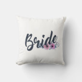 Elegant Bride Wedding Calligrafie | Sierkussen (Voorkant)