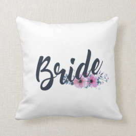 Elegant Bride Wedding Calligrafie | Sierkussen