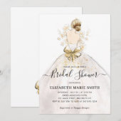 Elegant Bride Wedding Gown Vrijgezellenfeest Kaart (Voorkant / Achterkant)