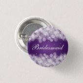 Elegant Bridesmaid Favor Party Sparkle Paars Ronde Button 3,2 Cm (Voorkant /achterkant)