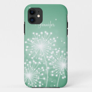 Elegant Bridesmaid Favor Summer Sparkle Mint Green iPhone 11 Hoesje