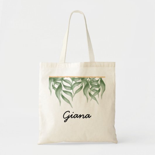 Elegant Bridesmaid Gift Foliage Canvas tas (Voorkant)