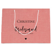 Elegant Bridesmaid Hartelijk dank Groot Cadeauzakje (Voorkant)