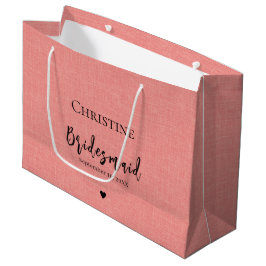 Elegant Bridesmaid Hartelijk dank Groot Cadeauzakje