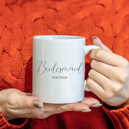 elegant bridesmaid noemt modern minimalistisch koffiemok