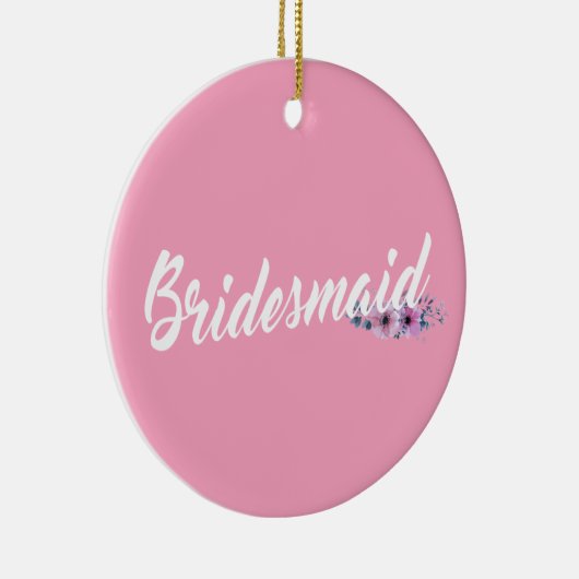 Elegant Bridesmaid Weddenschap Ornament (Rechts)