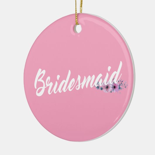 Elegant Bridesmaid Weddenschap Ornament (Links)