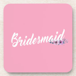 Elegant Bridesmaid Wedding Calligrafie | ONDERZETT Bier Onderzetter