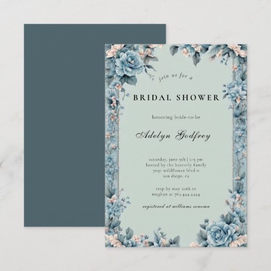 Elegant Bridgerton-geïnspireerd Vrijgezellenfeest Kaart (Voorkant / Achterkant)